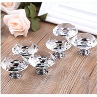 Poignée de tiroir de meuble réglable en chrome et or avec cristaux, 30 mm et 40 mm, pour commodes, usage extérieur et hôtelier