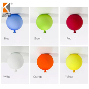 Luminaire suspendu moderne en acrylique style hôtelier, design ballon, suspension nordique E27, blanc chaud, 50000 heures, noir - Product Image 6