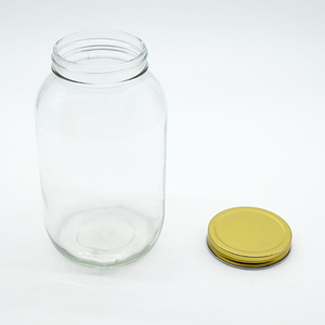 Fabrication de bouteilles en verre, pot Mason de 1 gallon, pot en verre pour fermentation avec couvercle en plastique sans BPA et bouchon à air - Product Image 3