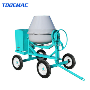 ISO9001 gecertificeerde, goedkope, draagbare, handbediende, mobiele diesel-elektrische kleine mini-betonmixer met motorpomp, 400L - Product Image 1