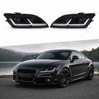 Conjunto de Faros Delanteros LED YX de 12 V y 6000 K para Audi TT MK2 2008-2014, Carcasa Robusta de ABS, Enchufar y Usar, Lámparas Delanteras para Automóvil