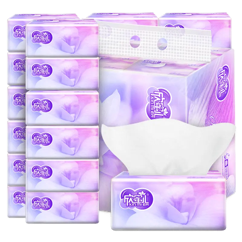 Customizable Comfortable Facial Tissue Tissue Paper , Get It Free Sample, 4-Layer Soft Toilet Paper