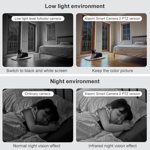 Caméra intelligente professionnelle <span class=keywords><strong>Xiaomi</strong></span> 2 PTZ 360° Panorama 1440P 2.5K HD WiFi double bande <span class=keywords><strong>pour</strong></span> la surveillance domestique - Product Image 5