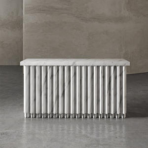 Tavolo Console di Lusso in Pietra Naturale Calacatta Viola Lucidata per Arredamento Moderno di Alta Qualità per <span class=keywords><strong>Ingresso</strong></span> e Corridoio - Product Image 5