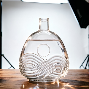 Bouteille <span class=keywords><strong>de</strong></span> Whisky, Brandy, XO, Liqueur, Vin en Verre Super Flint avec Finition Mate et Gravure Personnalisée - Product Image 6