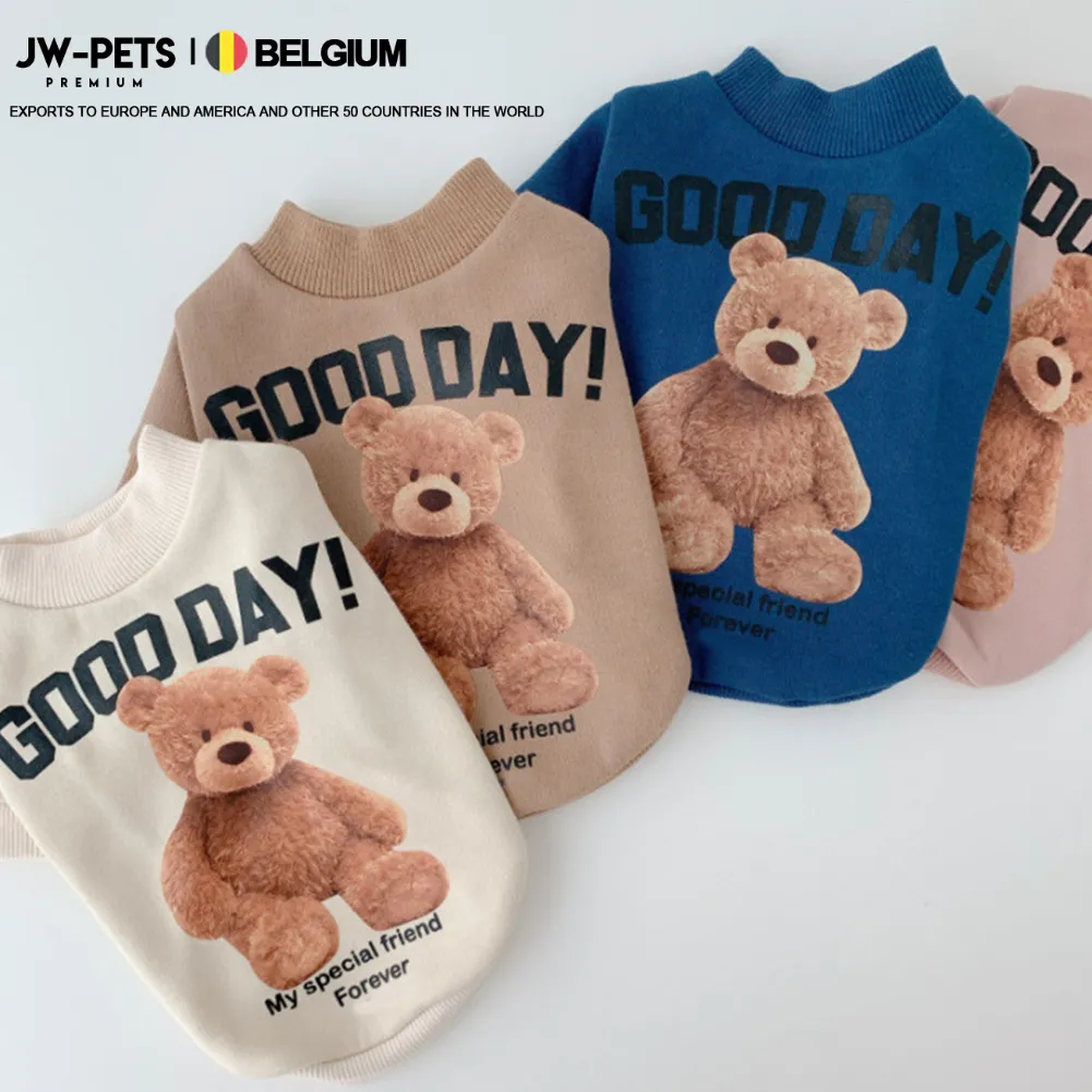 Vêtements mignons pour animaux de compagnie, mignons, décontractés, motif ours, chiot, chat, chien, Bichon, hawaïen, Yorkshire, Schnauzer, petits chiens