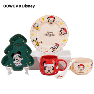 Juego de <span class=keywords><strong>Vajilla</strong></span> de Cerámica de la Serie Navideña de <span class=keywords><strong>Disney</strong></span> con Dibujos Animados para Uso Doméstico y Regalos - Product Image 1