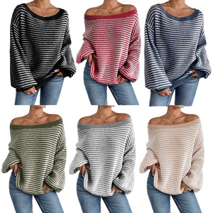 เสื้อสเวตเตอร์คอวีลา<span class=keywords><strong>ย</strong></span>ทางแบบเปิดไหล่ สไตล์ใหม่สำหรับฤดูใบไม้ร่วงและฤดูหนาว  สำหรับผู้หญิง  ใส่สบา<span class=keywords><strong>ย</strong></span> ทันสมั<span class=keywords><strong>ย</strong></span> และใช้งานได้หลากหลาย - Product Image 6