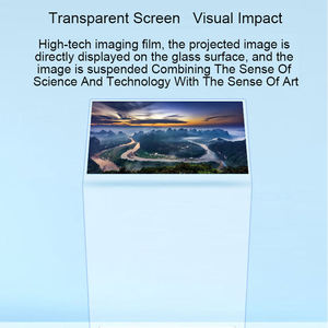 SFmin New 30 Inch Interactive Holographic <b>Projector</b> Screen <b>USB</b> Interface Transparent Podium Touch Film Pavilion Projection Glass - Product Image 4