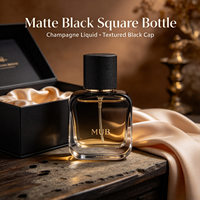 Flacons de parfum en verre vides de haute qualité, colorés, nouveau design, flacon de parfum 30ml 50ml 100ml avec boîte cadeau