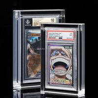 Support de Présentation de Cartes Gradées en Acrylique Poli Diamant 8mm pour PSA BGS CGC Beckett TCG – Présentoir de Bureau
