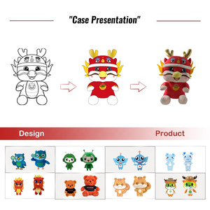 FDZ Fabricant de jouets en peluche personnalisés Anger Robot, animaux en peluche mignons de dessin animé, cadeaux pour enfants, peluche avec logo personnalisé - Product Image 3