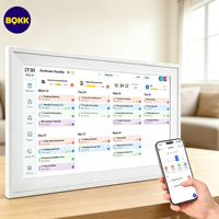 Planificador Familiar Digital de 15.6 Pulgadas con Pantalla Táctil WiFi, Tablero de Horarios Inteligente Montado en la Pared para Uso en el Hogar y la Oficina