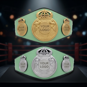 Custom Leather Boxing Championship <b>Belt</b> With Logo Personalized Unisex Heavy Duty Boxing Championship Title <b>Belt</b> Premium - Product Image 3