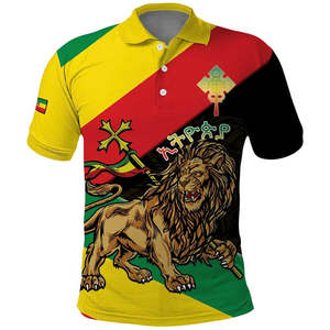 Manica corta da uomo progettata su misura per Polo da uomo 100% poliestere all'ingrosso alla rinfusa <span class=keywords><strong>tipografia</strong></span> Ethiopia stampa No MOQ - Product Image 3