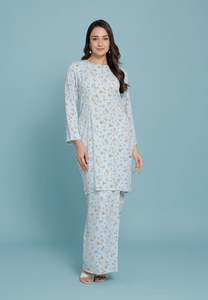 SIPO – robe moderne à imprimé Floral pour femmes musulmanes malaisiennes, 2 pièces - Product Image 5