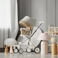 Poussette de voyage légère en alliage d'aluminium pour bébé, pliable en un clic, avec plateau repas, capacité de charge de 20 kg, pour 0-3 ans