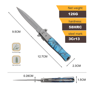 Hongrui EDC katlanır kamp hayatta kalma bıçağı 3Cr13 paslanmaz çelik bıçak reçine kolu ile özelleştirilebilir DIY meraklıları OEM