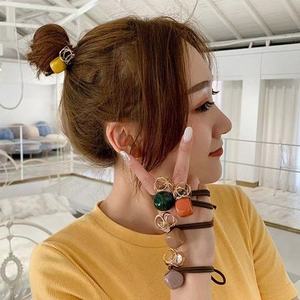 Coletero de Tela con Diseño de Lazo, Estilo Coreano, Colores Mezclados, Accesorio Casual para el Cabello - Product Image 2