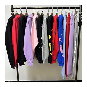 Wholesale Top Quality Heavy Weight Streetwear Cotton 420GSM Hiphop Unisex Sweatshirts Oversize Puff Printing Spider Men Hoodies