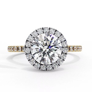 Anillo de Oro con Diamante Cultivado en Laboratorio de Calidad de Exportación, Moderno y Elegante para Mujer, Joyería de Lujo para Fiestas, Diseño Disponible a Buen Precio - Product Image 3