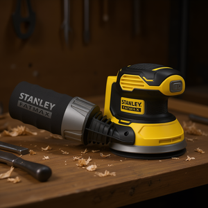 Lijadora Orbital Inalámbrica Stanley Fatmax de 5 Pulgadas con Velocidad Variable para Lijar Madera y Metal - Product Image 3