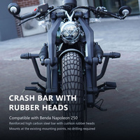 Kompatibel dengan Benda Napoleon 250 Crash Bar Rubber Head Pelindung Baja Karbon Tinggi