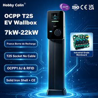 7kW 22kW Elektroauto-Ladestation T2S Steckdose OCPP 1.6J Wallbox CE-Zertifiziert