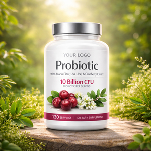Complément Probiotique Naturel avec <span class=keywords><strong>Fibres</strong></span> <span class=keywords><strong>d</strong></span>'<span class=keywords><strong>Acacia</strong></span> et Extrait de Canneberge 10 Milliards <span class=keywords><strong>d</strong></span>'UFC Certifié GMP Capsules pour Adultes - Product Image 5