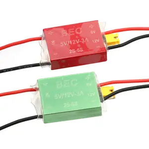 Regulador de comutação antibloqueio RC 5V 12V 2S ~ 6S RC UBEC 5V 3A Baixo ruído RF BEC com proteção total para avião FPV