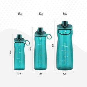 Bouteille d'eau en plastique réutilisable sans BPA, anti-fuite, pour la salle de sport, les sports et les activités de plein air - Product Image 3