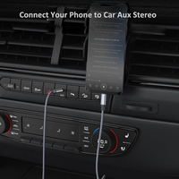 Cable USB C a Auxiliar de 3.5mm Macho a Macho, Cable de Audio Hi-Fi para Conexión de Altavoces de Coche, Nylon Trenzado, 1M de Longitud con Aluminio
