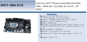 <span class=keywords><strong>เมนบอร์ด</strong></span>เกม ATX ชิปเซ็ต <span class=keywords><strong>H470</strong></span> Intel LGA1200 DDR4สองช่องสัญญาณ - Product Image 5