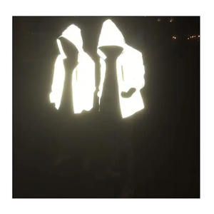 เสื้อแจ็กเก็ตกันลมมีฮู้ดสะท้อนแสงสำหรับขี่มอเตอร์ไซค์กลางแจ้งขี่จักรยานวิ่งกีฬาสีเทาเงินมองเห็นได้ชัดเจน - Product Image 1