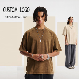 Camiseta de Alta Calidad, Personalizada, con Hombros Caídos, Estilo Urbano, 275g, 100% Algodón, para Hombre, Talla Grande, Unisex - Product Image 3