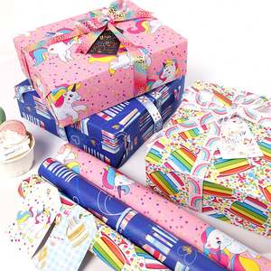 Papel de Regalo de Cumpleaños con Recubrimiento de Silicona Virgen de 80g, Impresión Personalizada, Papel de Envolver para Embalaje, Venta al por Mayor - Product Image 6