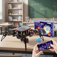 Kit de Robot Araña Educativo ACEBOTT OEM ODM para Educación STEM, Proyecto de Codificación DIY para la Escuela, Kit de Construcción de Robots con APP WIFI ESP8266 para Arduino