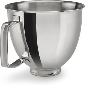 Bol mélangeur en acier inoxydable KitchenAid Kaishan Chef Machine K5THSBP pour 5QT avec poignée, fabriqué en Chine - Product Image 6