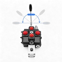 Válvula Monobloque de Servicio Pesado Serie SD80, 80 L/min, 21 GPM, Válvula de Control Direccional Hidráulica, Reemplazo para Walvoil SD80