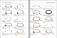 Câble d'extension coaxial d'antenne RG178 avec connecteurs QMA femelle traversant et U.FL/MHF femelle droit 1.13/1.37mm pour usine