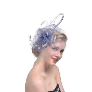 أحدث قبعة نسائية سوداء لحفلات الزفاف غطاء رأس مناسب للحفلات الخارجية والكنائس والشاي - Product Image 3