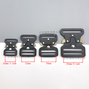 Hebilla Metálica de Liberación Lateral de Aleación Negra y Plateada de 38mm al por Mayor Directo de Fábrica - Product Image 5
