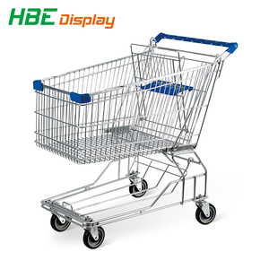 सुपरमार्केट भारी शुल्क धातु शॉपिंग ट्रॉली गाड़ी - Product Image 2