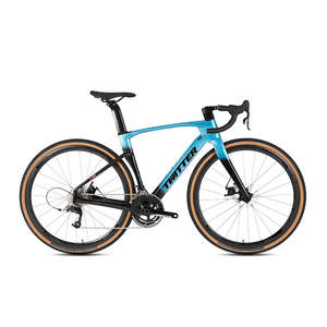 Vélo de route en fibre de carbone 700c RS 24 vitesses de l'usine chinoise, idéal pour le gravel et la course, tailles 45-54cm, unisexe, plusieurs couleurs, sans fourche - Product Image 2