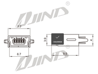 USB 2,0 Mini Vertical 5Pin DIP Receptáculo Conector Macho/Hembra Aplicación para PCB