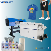 Imprimante DTF Versijet I3200 600mm à double tête, encre pigmentée, shaker de poudre, impression A1, transferts, nouvelle, garantie 1 an pour machine à t-shirts