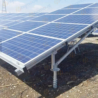Vis de terre hélicoïdale galvanisée Ancrage de poteau de pieu Vis de terre solaire pour fondations Ancrage de vis de terre