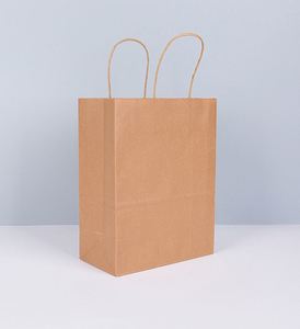 Bolsa de Papel Kraft Negra, Blanca y Marrón para Compras, Regalos, Comida para Llevar, Restaurante, con Impresión de Logotipo Personalizada - Product Image 2