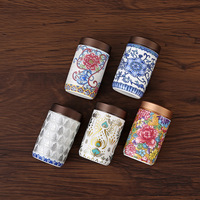 Boîte à thé en céramique émaillée, pot hermétique pour thé aux fleurs et fruits secs, conteneur hermétique, pour la maison et les voyages, portable, pour le stockage des aliments, 70 ml