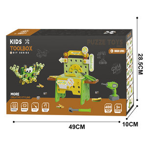 Kit d'outils d'assemblage DIY pour perceuse électrique, <span class=keywords><strong>jouet</strong></span> d'établi, ensemble de vis et outils pour la maison, jouets éducatifs avec perceuse électrique - Product Image 2